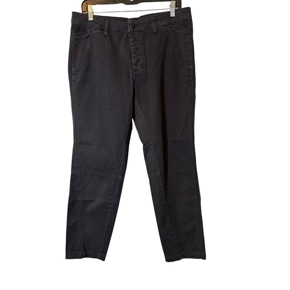 prAna Women’s Size 10 Black Wash Straight Leg Pants Front Back Pockets